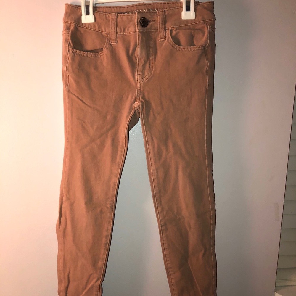 Pink skinny jeans